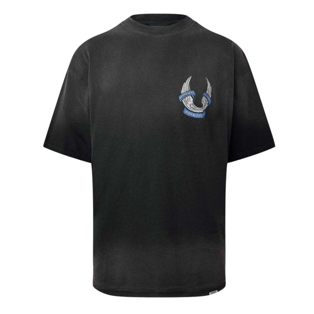 Represent Mens Oversized T-Shirt / Washed Black
